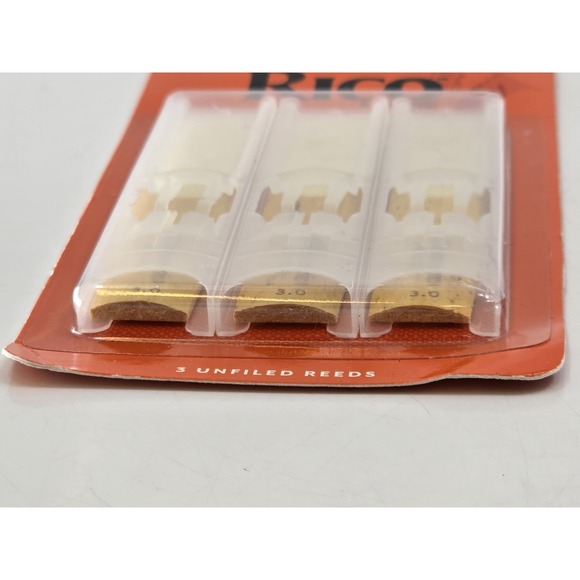 3-Pack Rico Baritone Saxophone Reeds - Strength 3.0 NEW - Picture 3 of 7